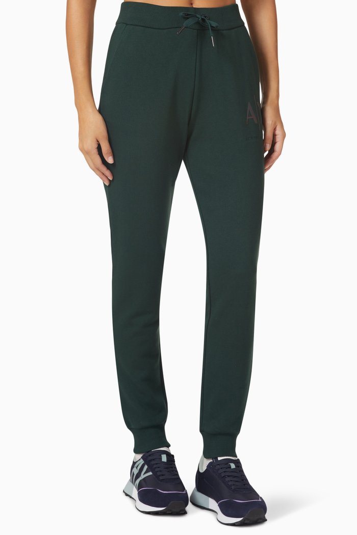 

Logo-print Sweatpants in Cotton-blend, Green