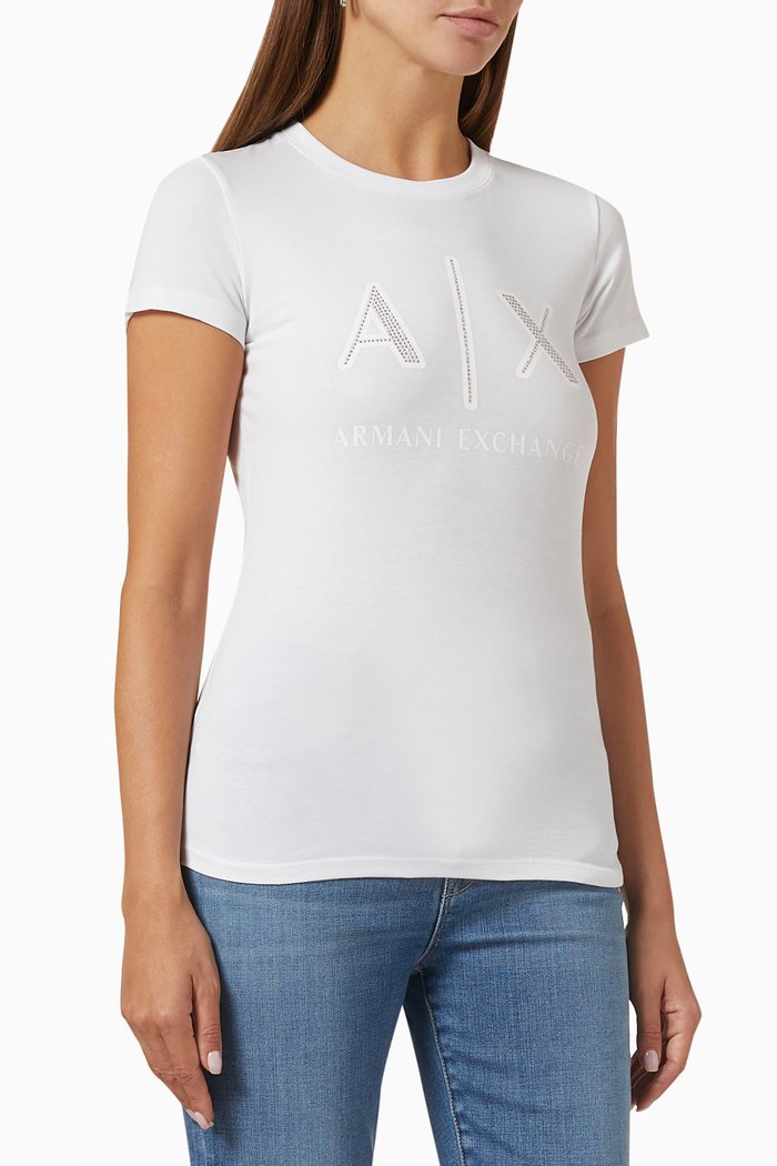 

AX Logo T-shirt, White