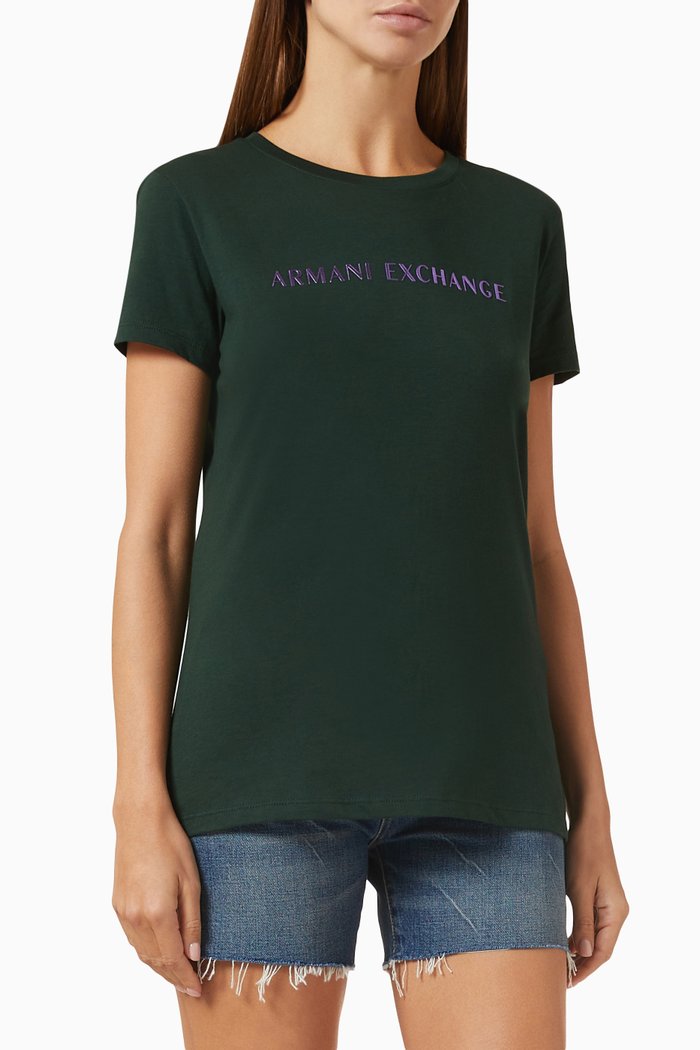 

Logo-print T-shirt in Cotton-jersey, Green