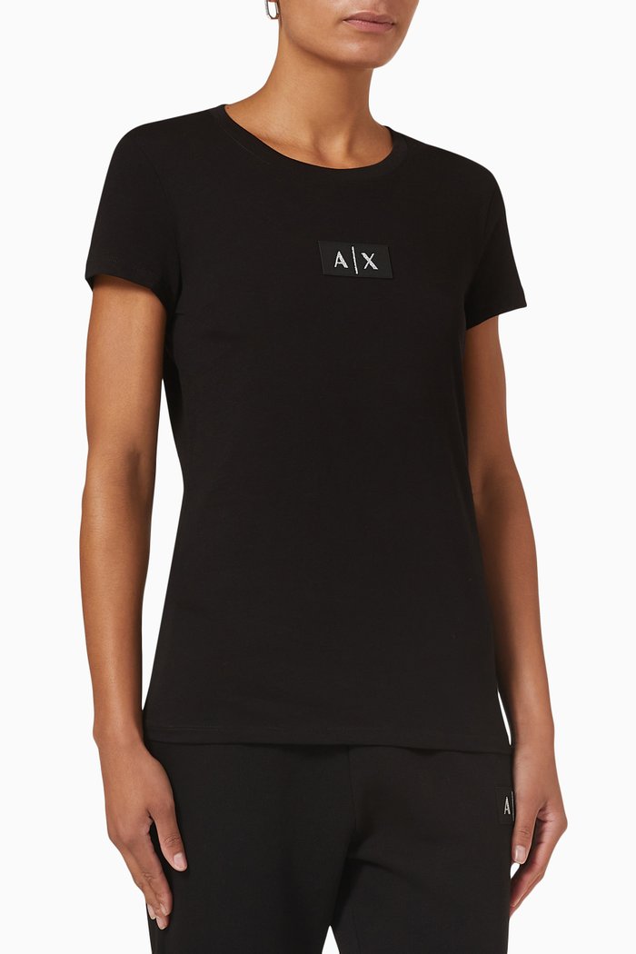 

Logo T-shirt in Cotton, Black