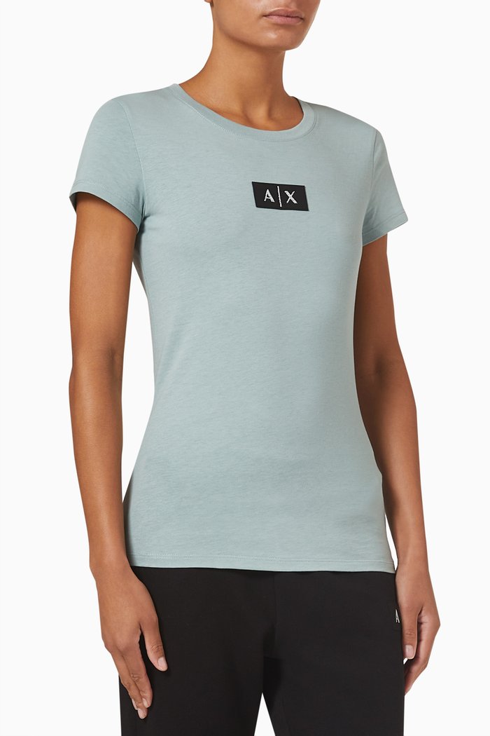 

Logo T-shirt in Cotton, Green