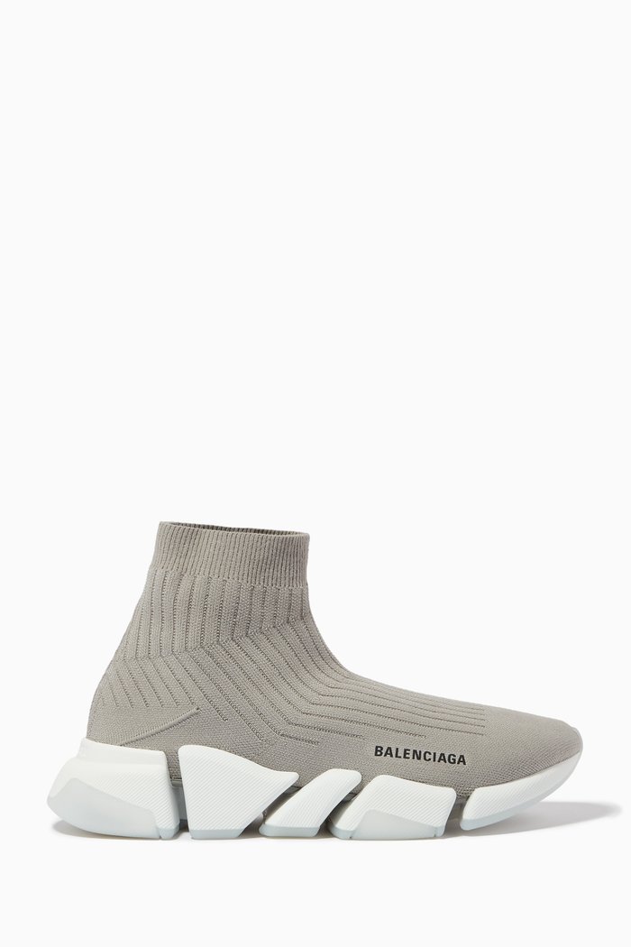 

Speed Sneakers in Rib Knit, Grey