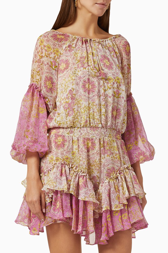 

Viviana Mini Dress in Chiffon, Multicolour