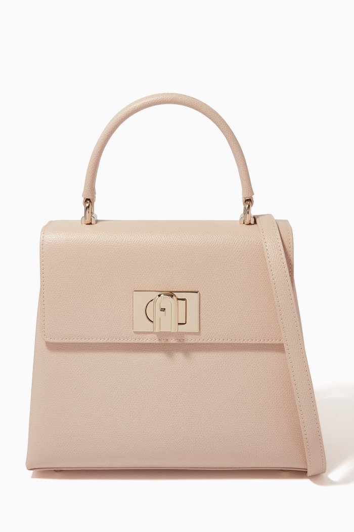 

Small 1927 Top Handle Bag in Leather, Pink