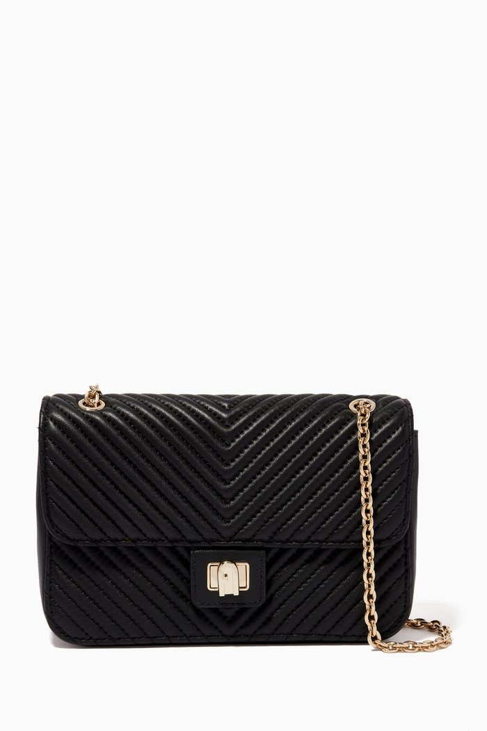 

Pop Star Crossbody Bag in Leather, Black