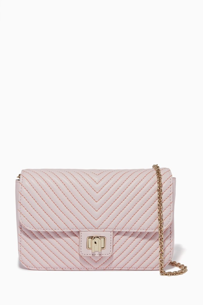 

Mini Pop Star Crossbody Bag in Leather, Pink