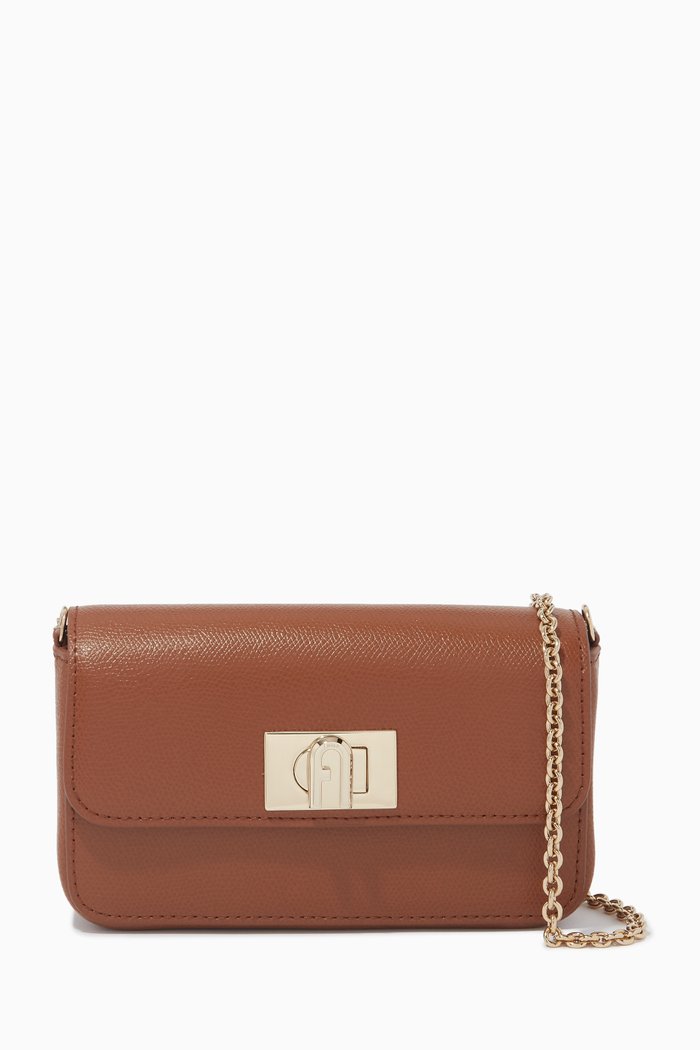 

1927 Mini Crossbody Bag in Leather, Brown