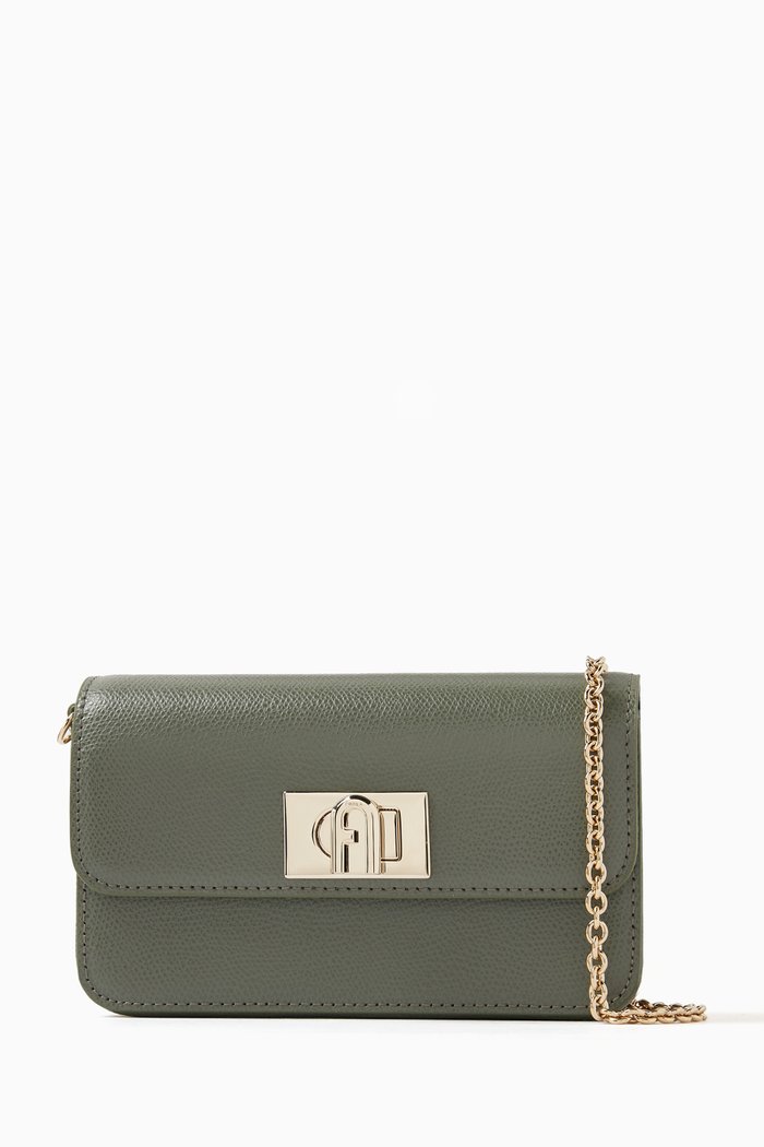 

1927 Mini Crossbody Bag in Leather, Green
