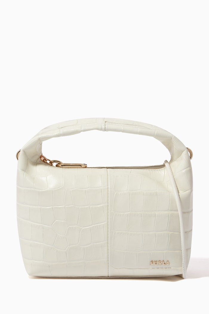 

Ginger Mini Bag in Calfskin, White
