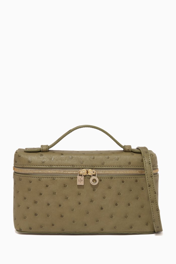 

Extra Pocket L19 Pouch in Calfskin Leather, Green