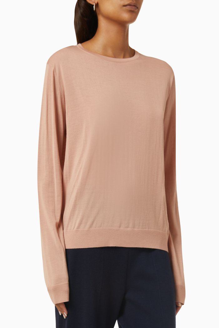 

Valsesia Sweater in Wool, Pink
