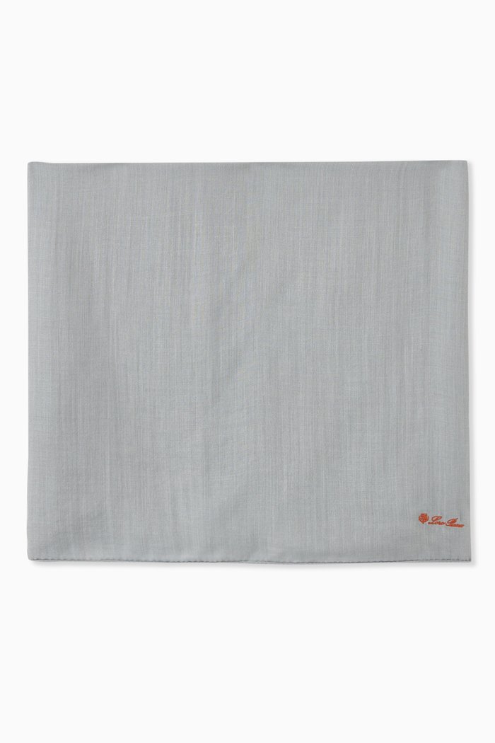 

Shayla Stole in Cashmere, Silk & Wool, Grey