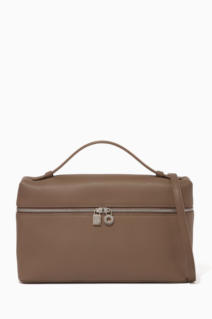 

Extra Pocket L27 Pouch in Tumbled Calf Leather, Brown