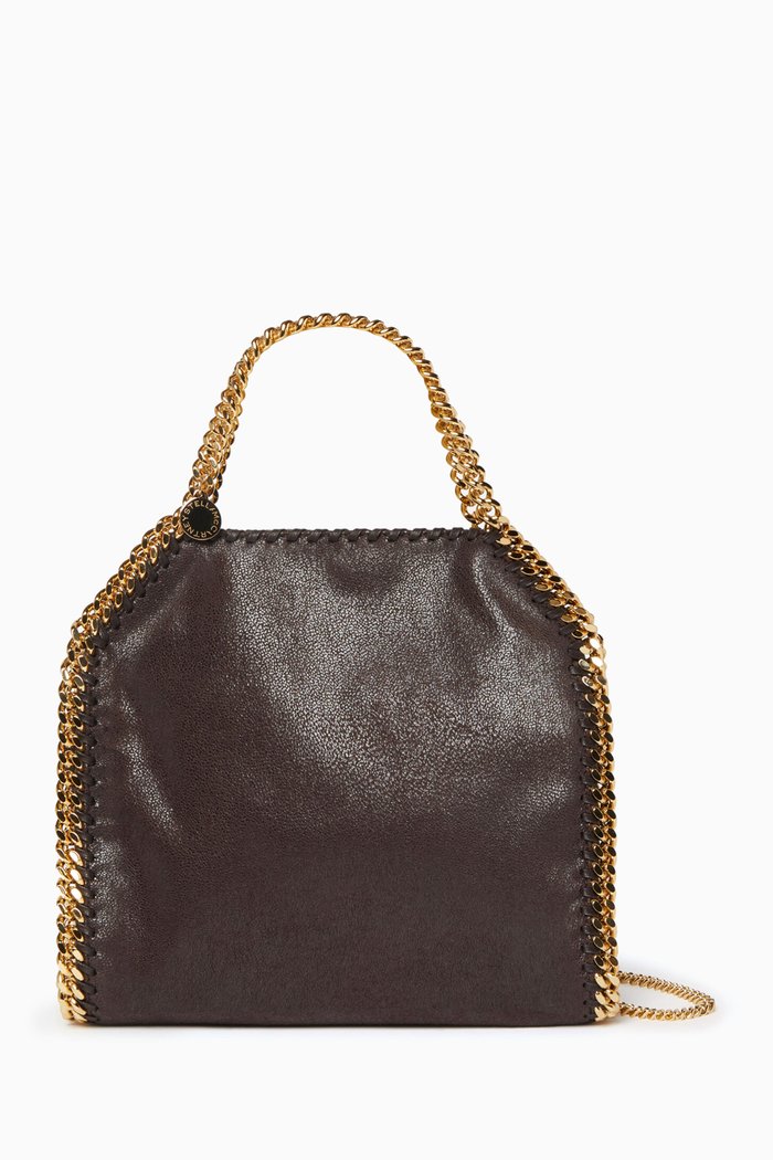 

Mini Falabella Tote Bag in Eco Shaggy Deer Leather, Brown