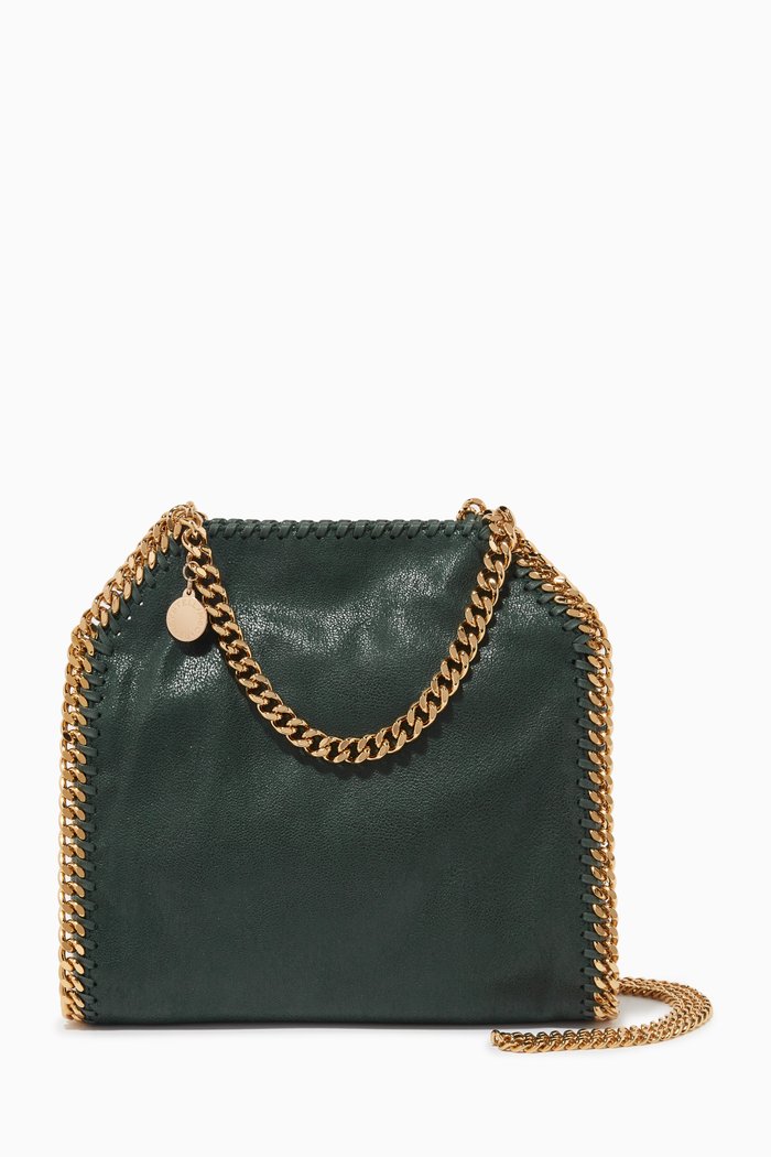 

Mini Falabella Tote Bag in Eco Shaggy Deer, Green