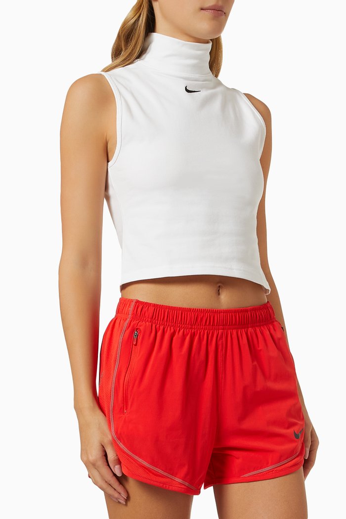 

Sportswear Essentials Sleeveless Top in Stretch Cotton, White