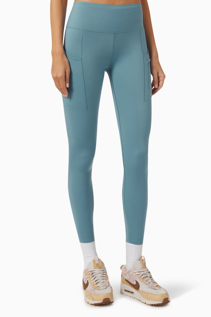 

Dri-FIT Go Medium-rise 7/8 Leggings in Stretch Jersey, Blue