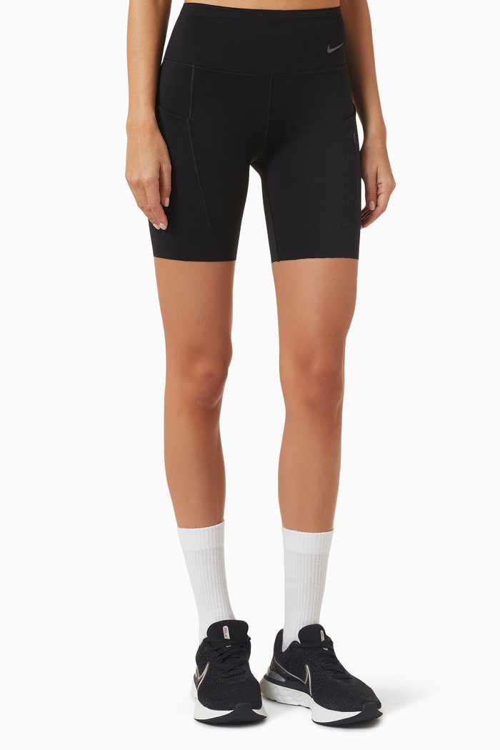 

Dri-FIT Go Medium-rise 8-inch Shorts in Stretch Jersey, Black