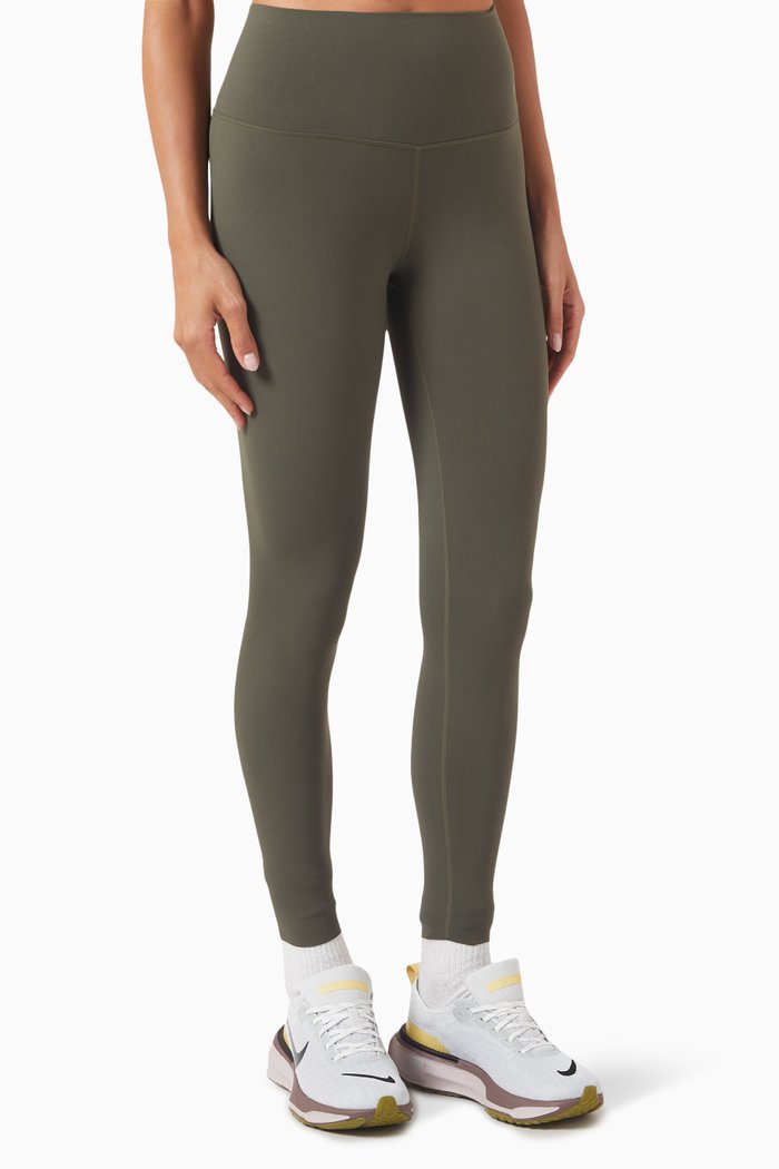 Zenvy High-Waist 7/8 Leggings, Green