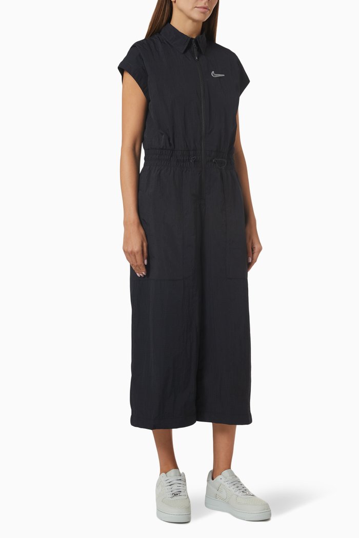 

Swoosh Wide-leg Jumpsuit, Black