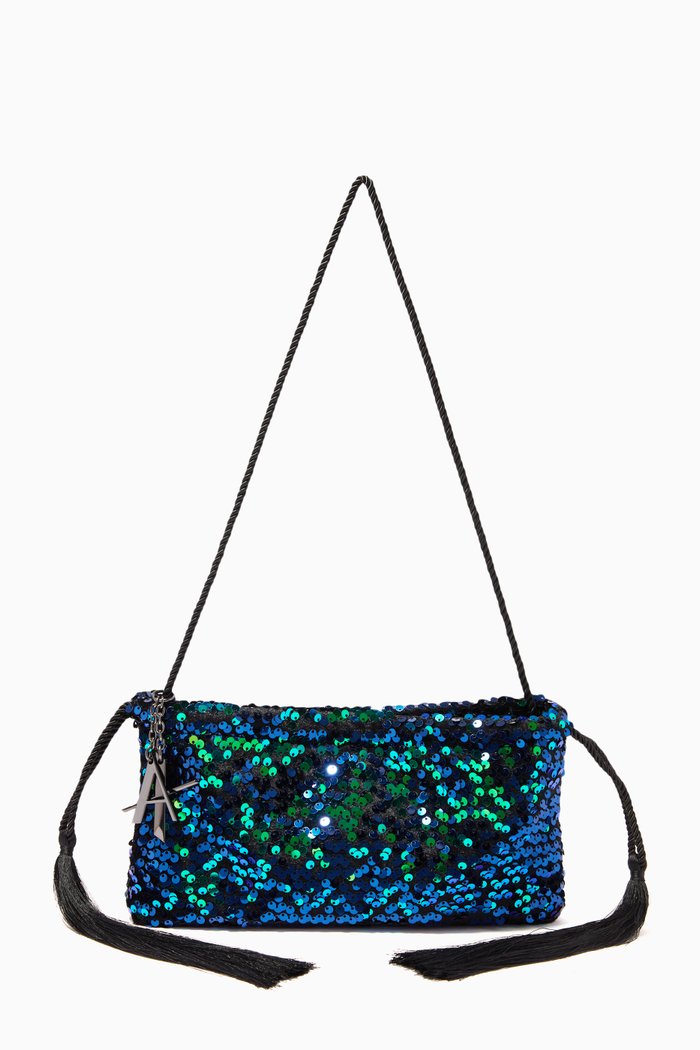 

Two-tone Pochette Bag in Sequins, Multicolour