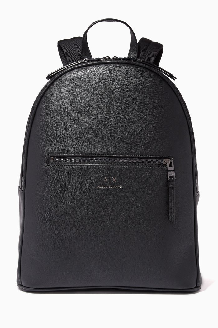 

Logo Backpack in PU, Black