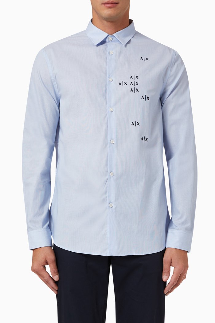 

Logo Shirt in Cotton, White