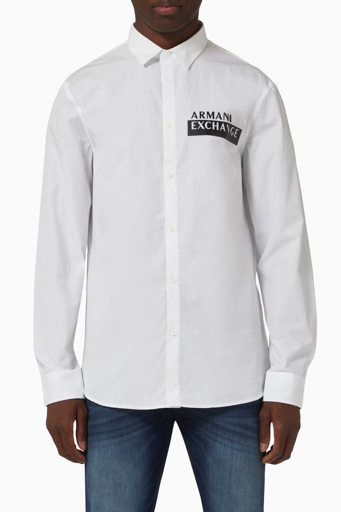 

Logo Shirt in Cotton, White