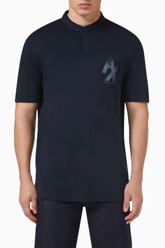 

Logo T-shirt in Cotton, Blue