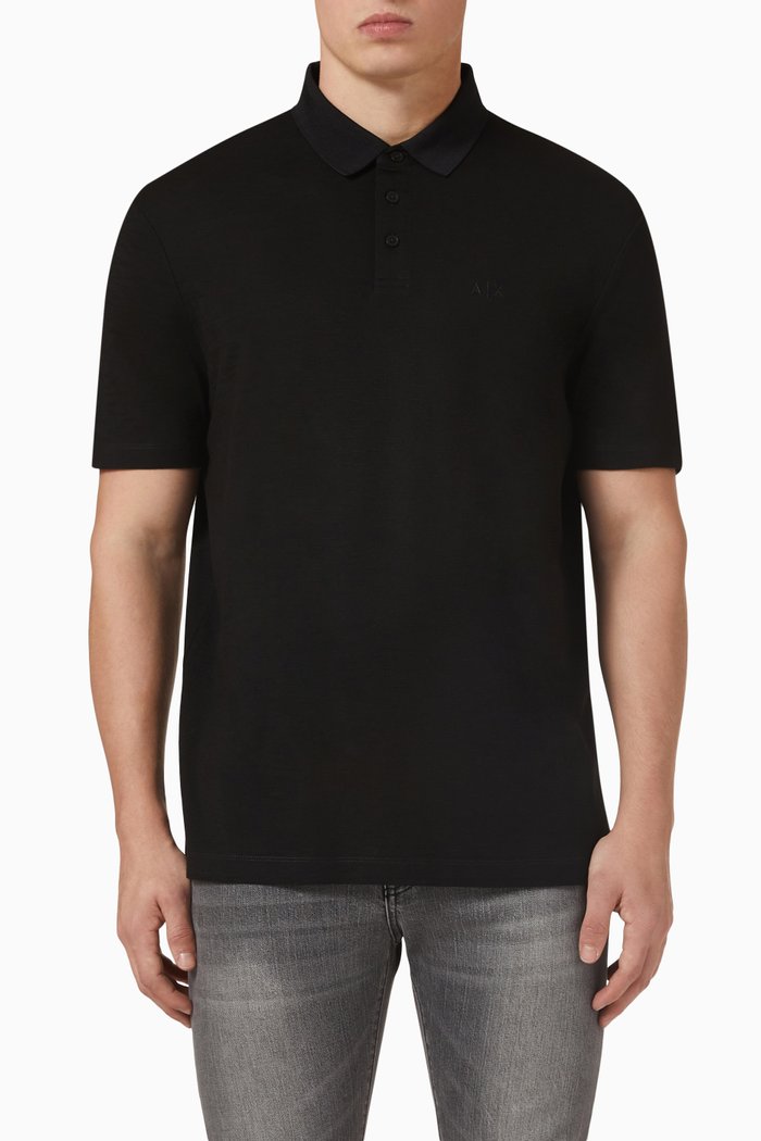 

Logo Polo T-shirt, Black