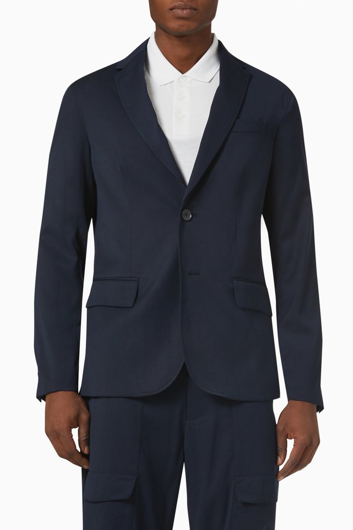 

Single-breasted Casual Blazer, Blue