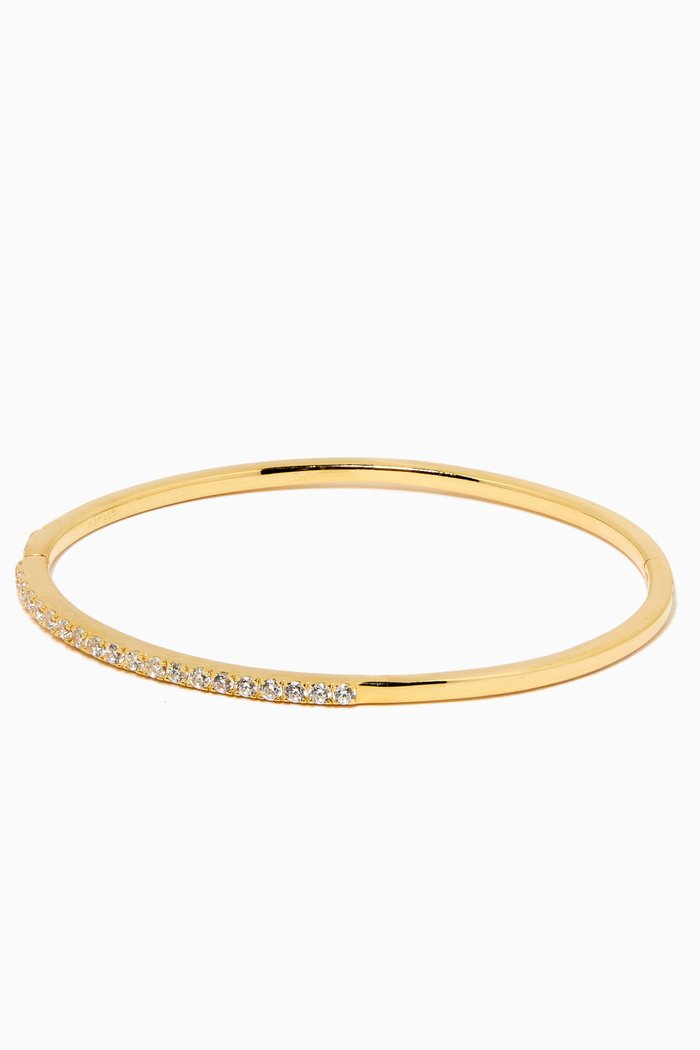 

April Bangle in 18kt Gold-plated Sterling Silver