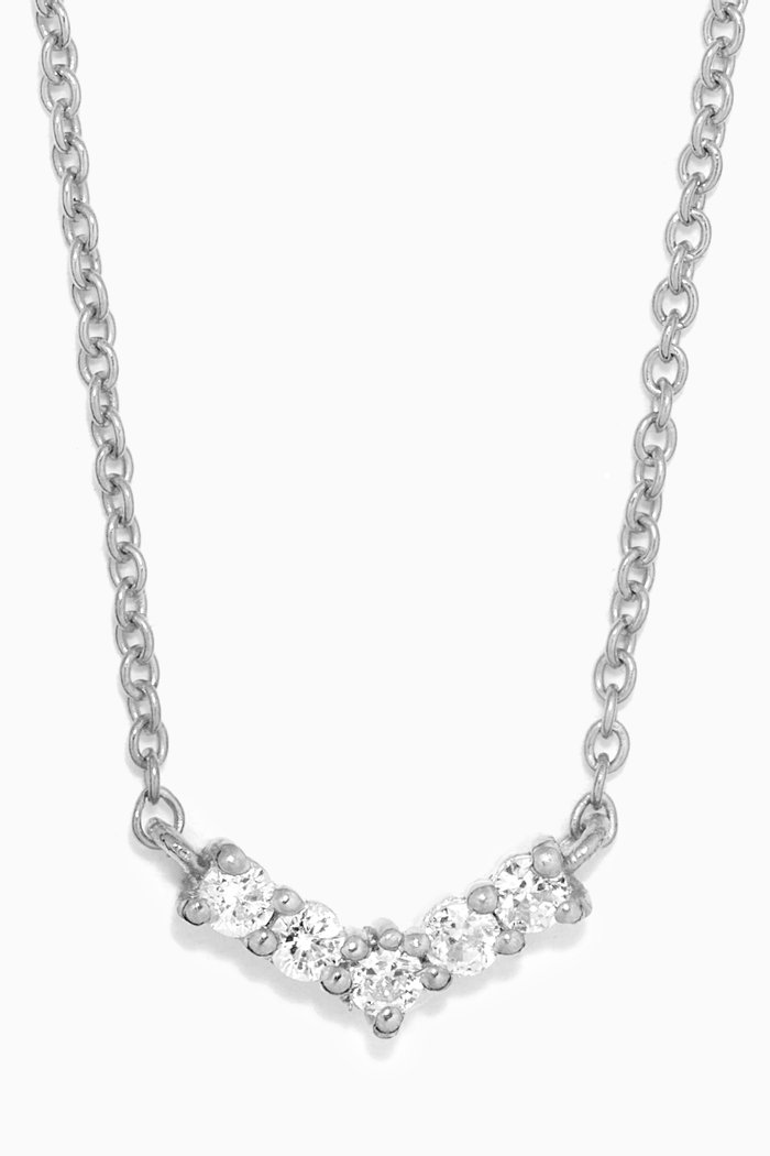 

Mini Crown Necklace in Sterling Silver