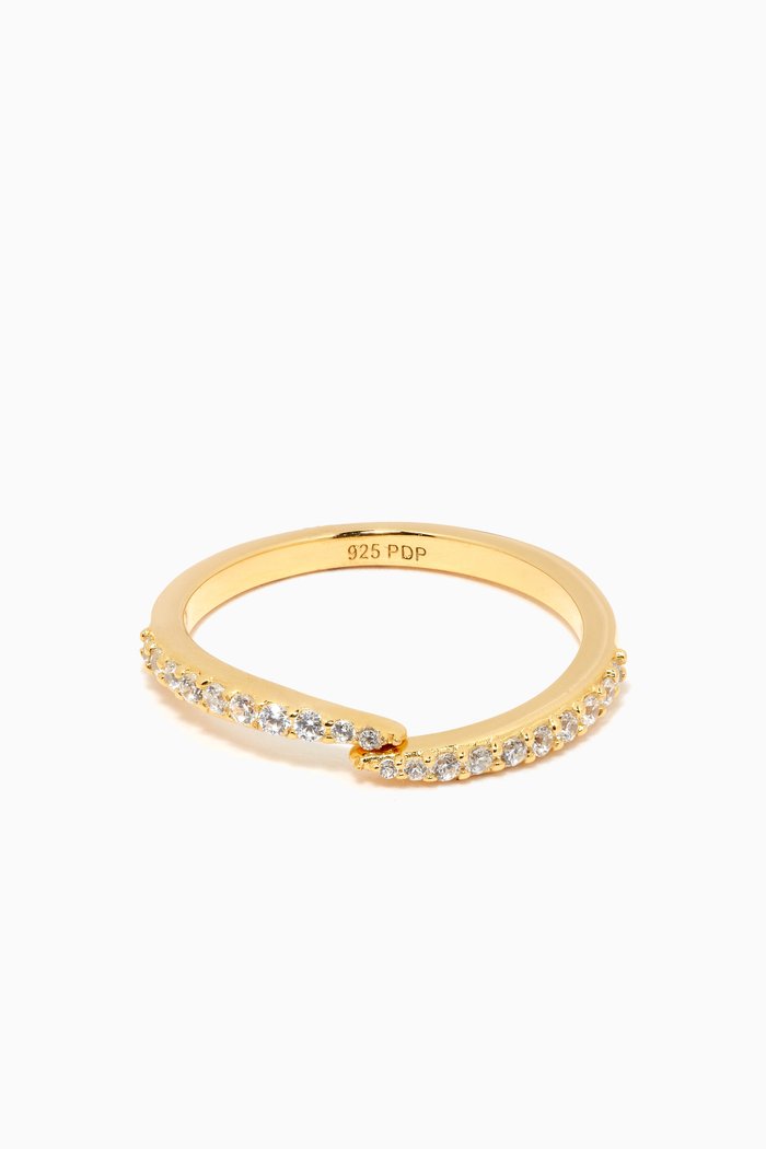 

Embrace Ring in 18kt Gold-plated Sterling Silver