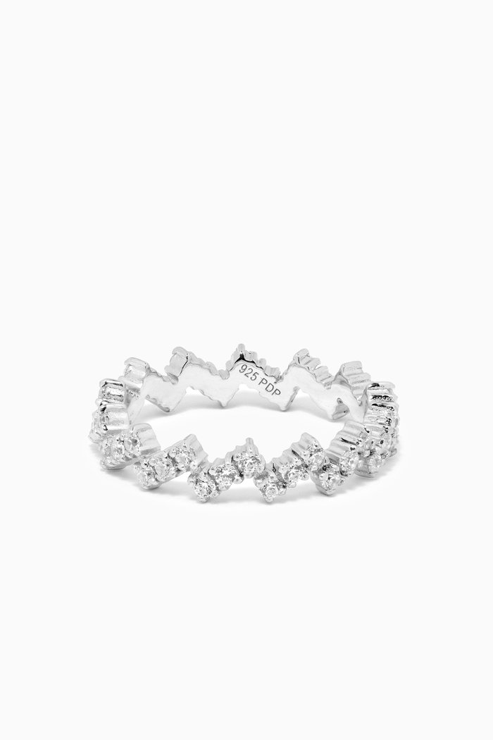 

The Zipper Ring in Sterling Silver