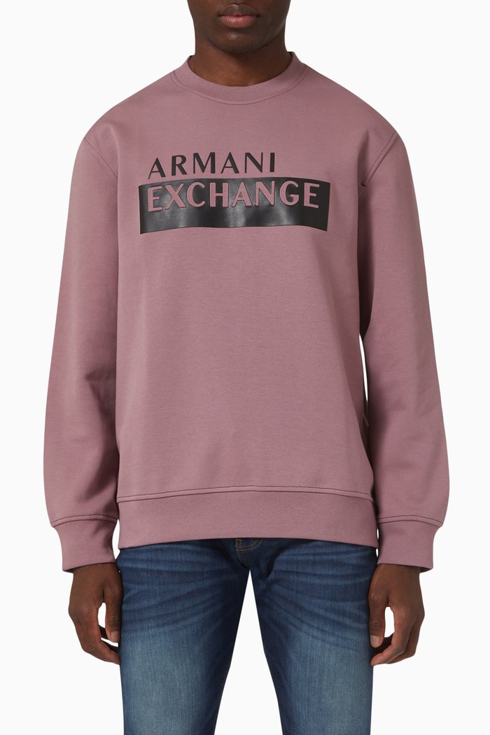 

Logo Sweatshirt in Cotton, Pink