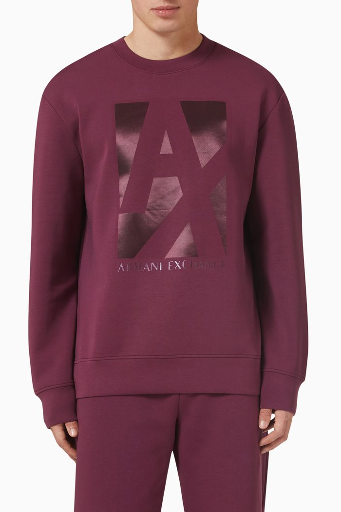 

Logo Sweatshirt in Jersey, Red