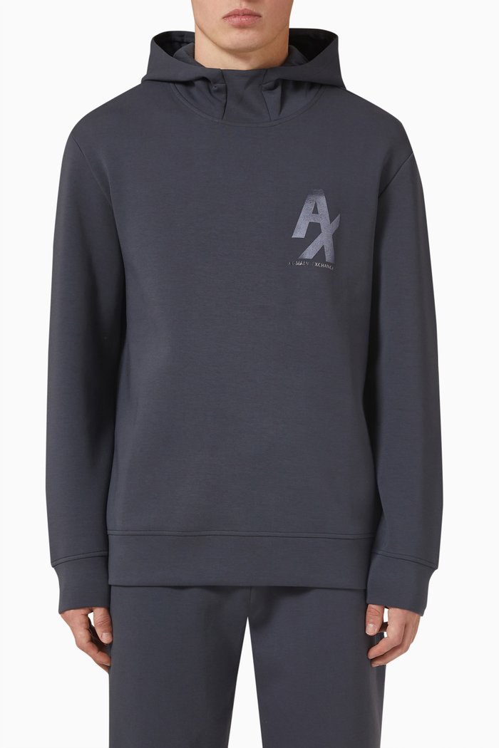 

Logo Long Sleeve Hoodie, Grey