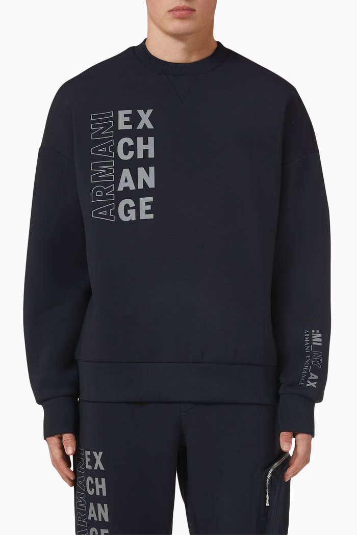 

Logo Long Sleeve Sweatshirt, Blue