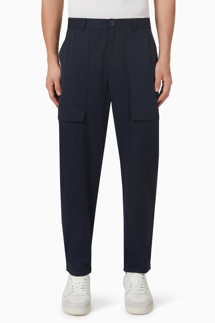 

Regular Fit Cargo Pants, Blue
