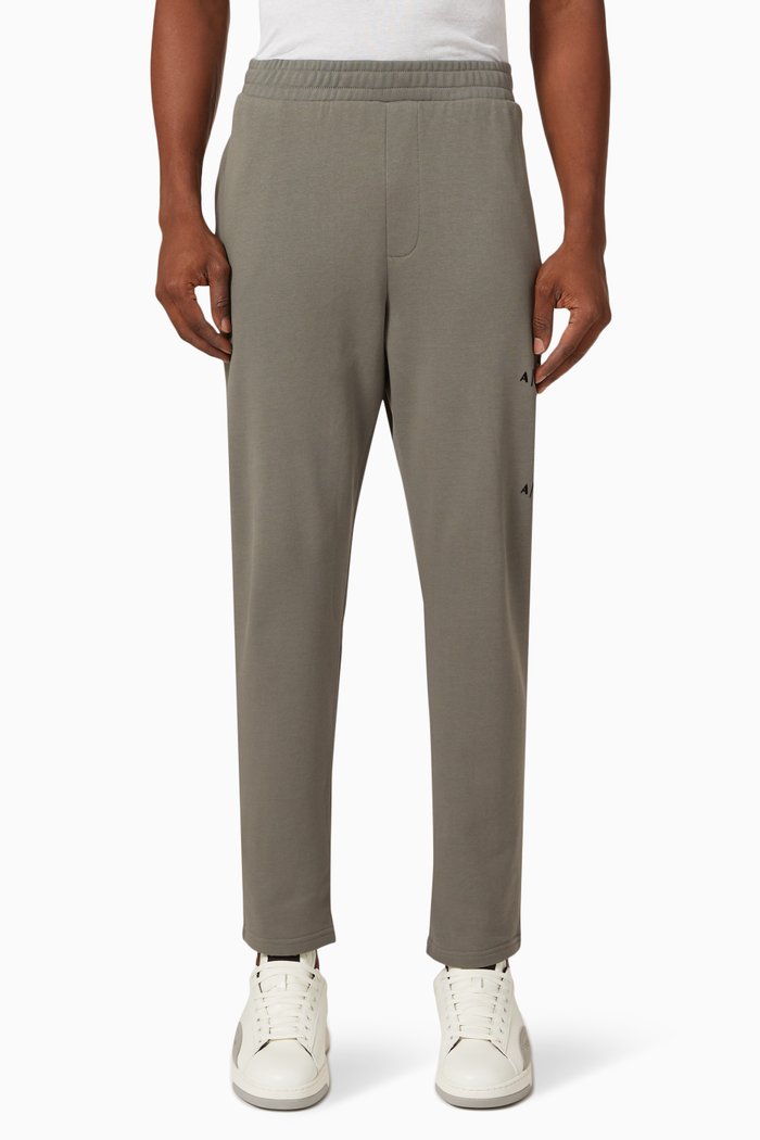 

Falling Logo Sweatpants in Cotton, Grey