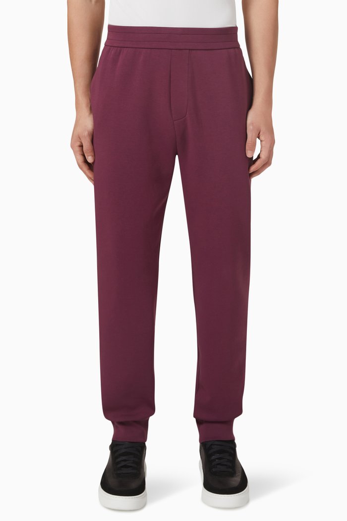 

AX Logo Sweatpants in Cotton Jersey, Red