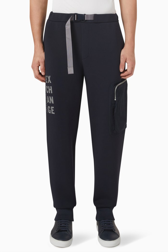 

Logo Utility Pocket Sweatpants, Blue