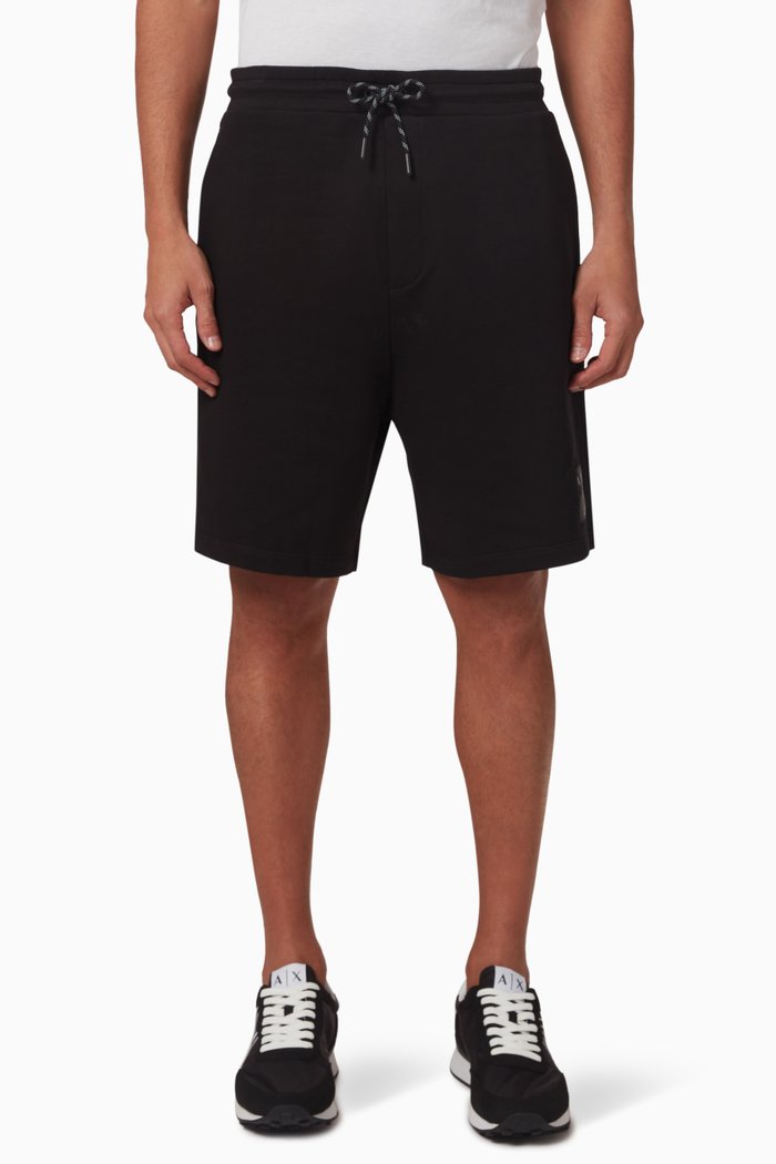

Bermuda Shorts in Fleece, Black