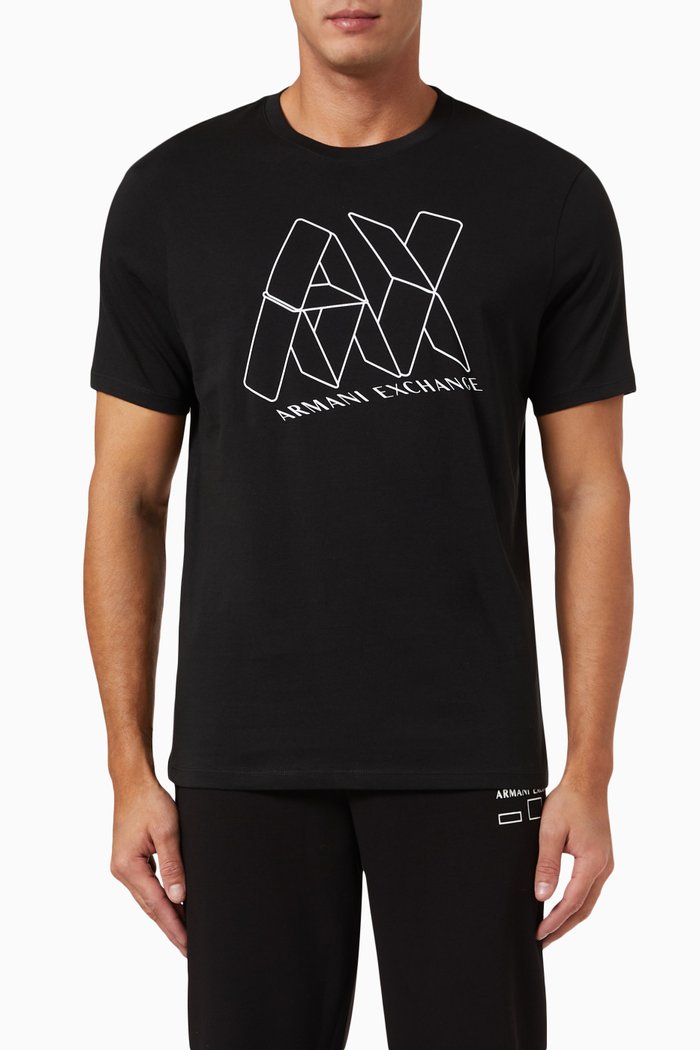 

Logo T-shirt in Cotton, Black