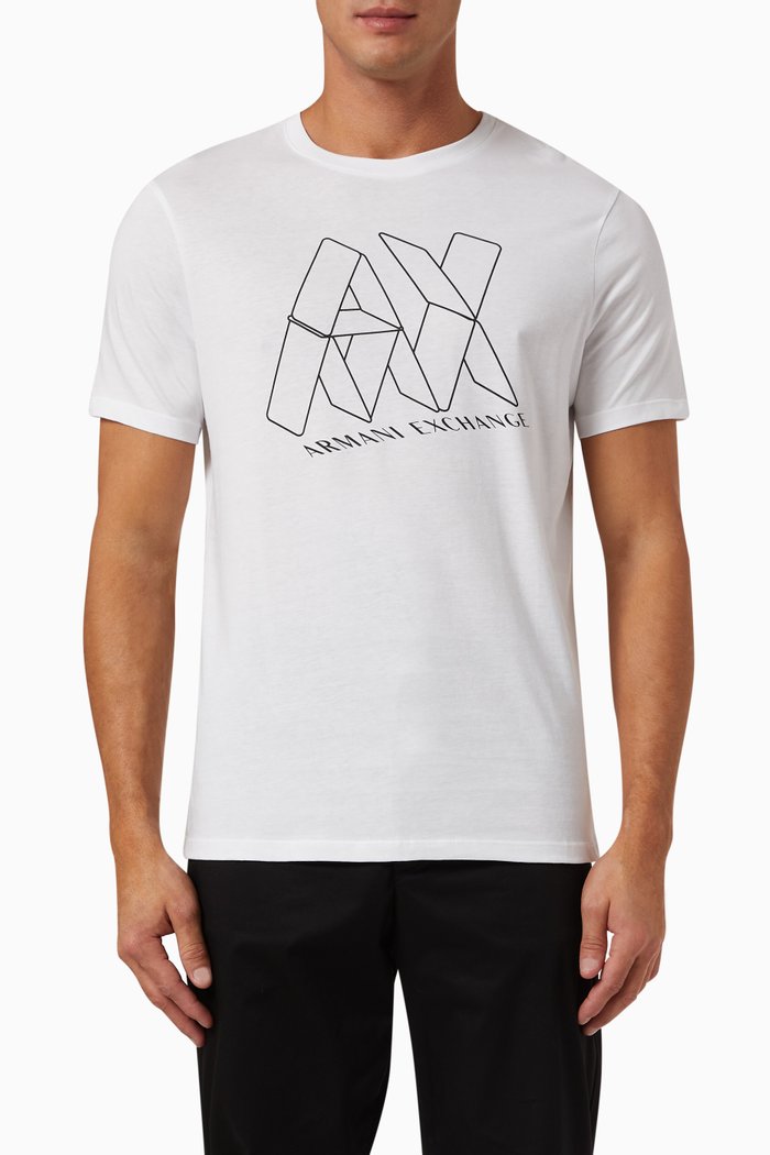 Logo T-shirt in Cotton, White