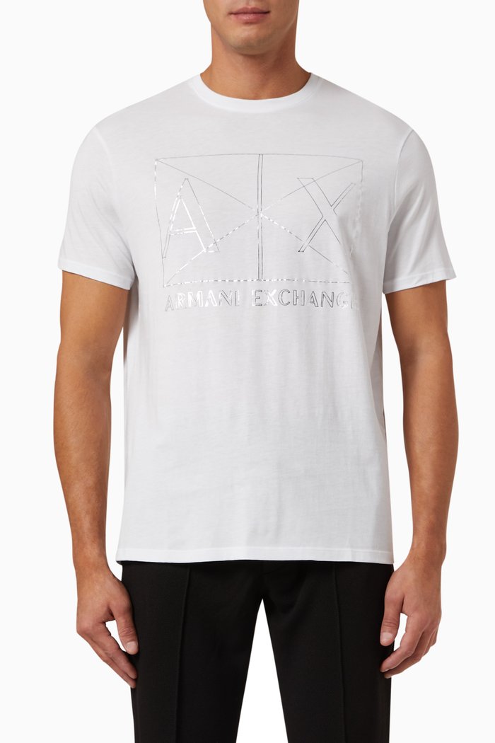 

Logo Print T-shirt in Cotton, White