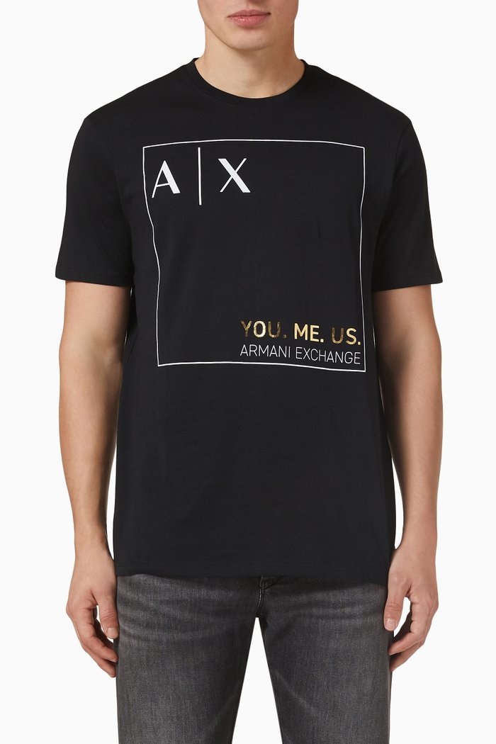 

Logo Short Sleeve T-shirt in Cotton, Black
