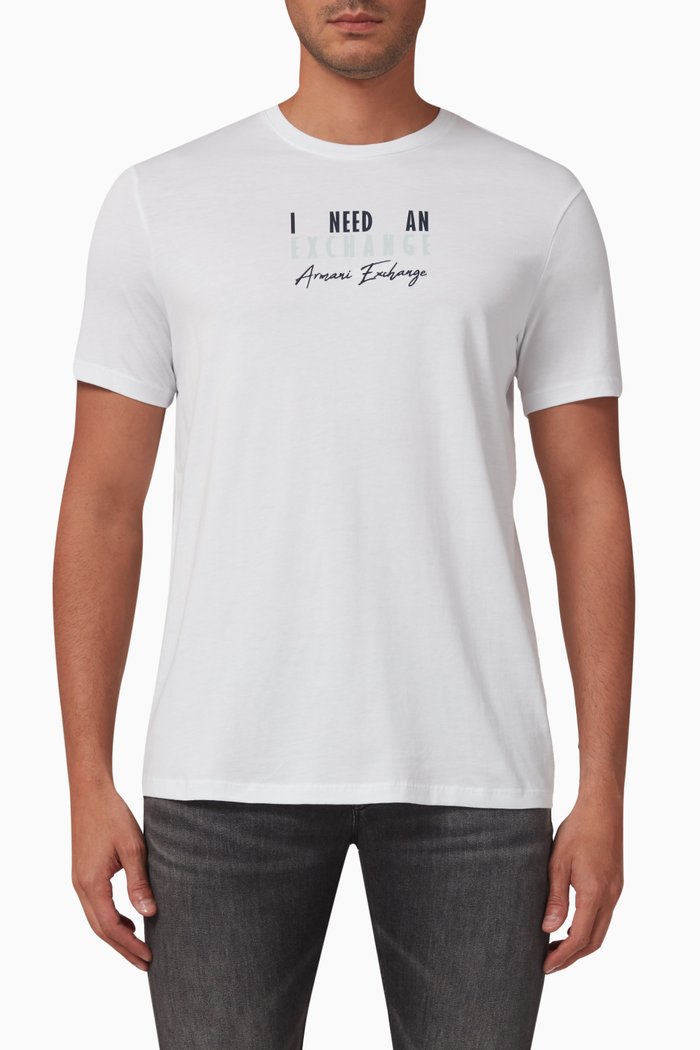 

T-shirt in Cotton Jersey, White