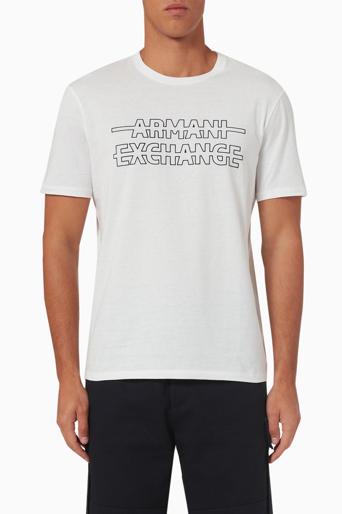 

Logo Print T-shirt in Cotton, White